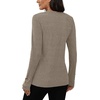 image:imageXIEERDUO Womens Sweaters Button Long Sleeve Shirts Fall Winter OutfitsLinen Brown