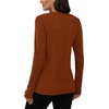 image:imageXIEERDUO Womens Sweaters Button Long Sleeve Shirts Fall Winter OutfitsOrange Caramel